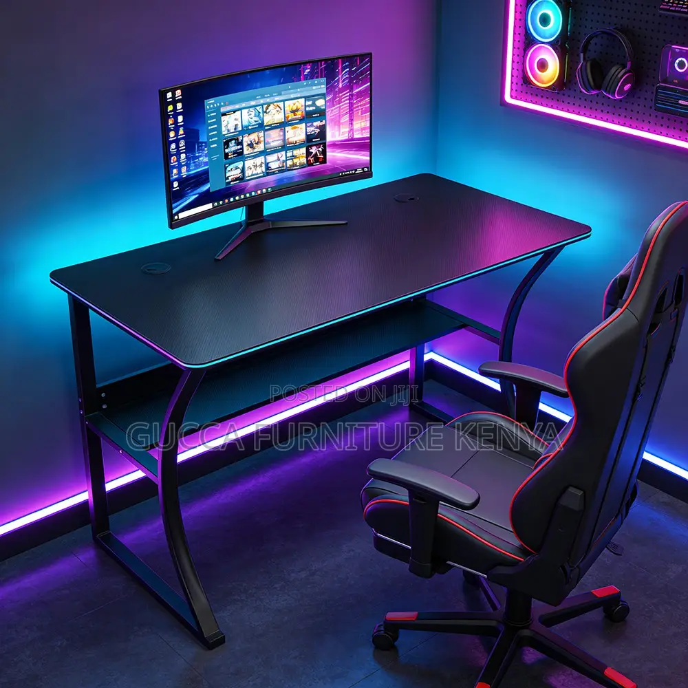Home Study Desk With Integrated Book Storage
