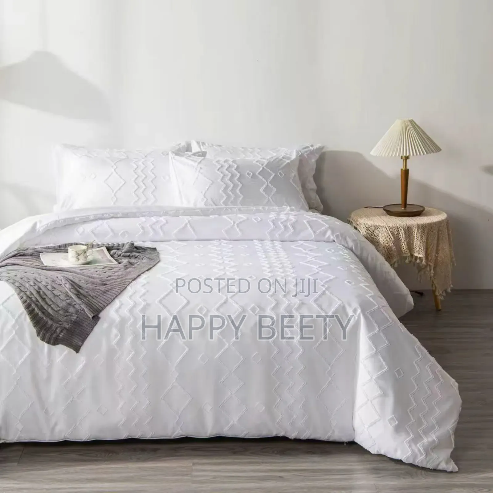 Upgrade Your Bedroom With Our Luxury Tufted Wave Design Duvet Coverset