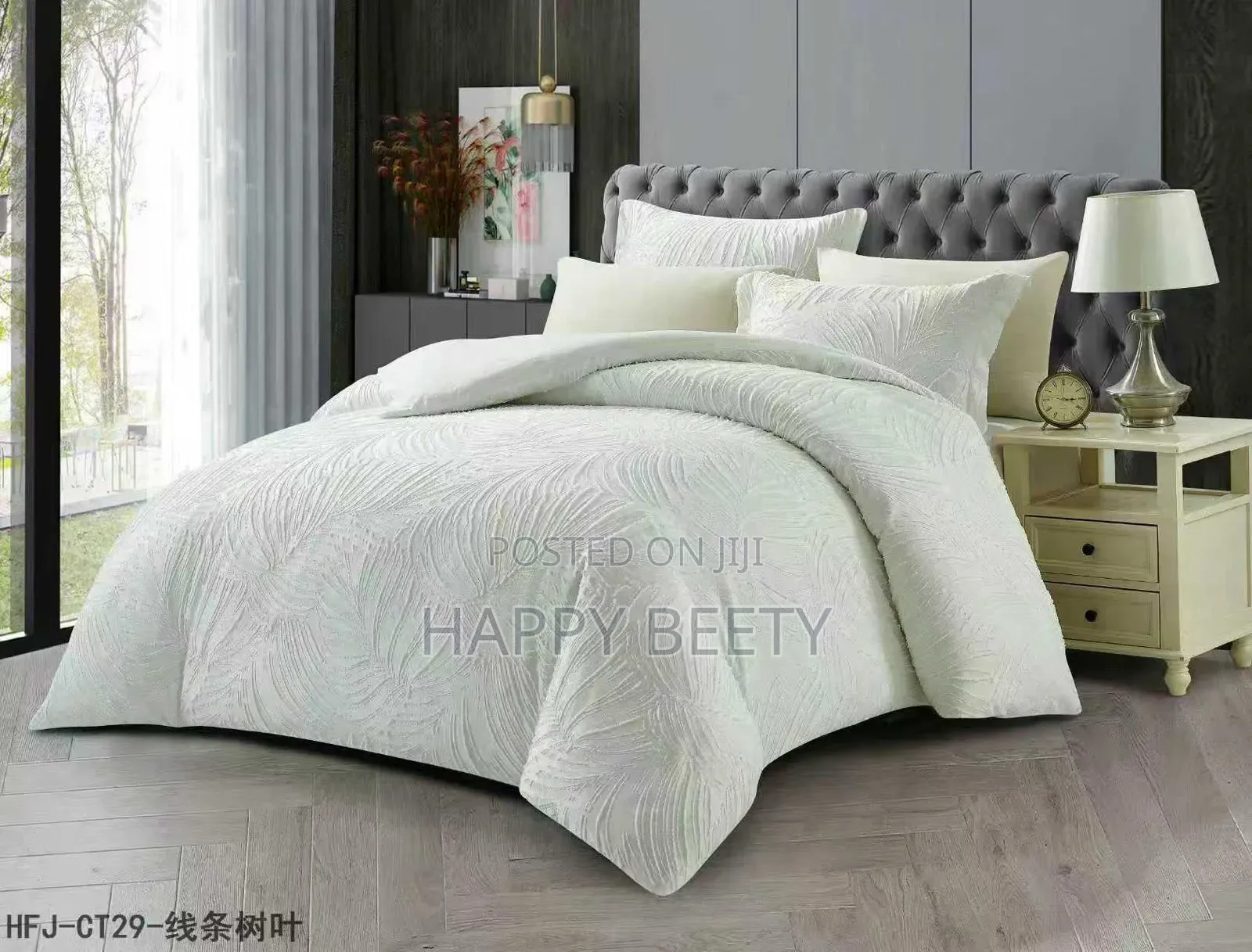 Upgrade Your Bedroom With Our Luxury Tufted Wave Design Duvet Coverset