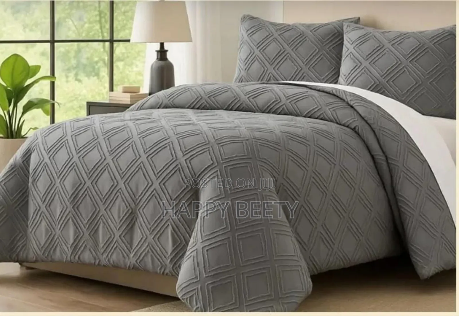 Upgrade Your Bedroom With Our Luxury Tufted Wave Design Duvet Coverset