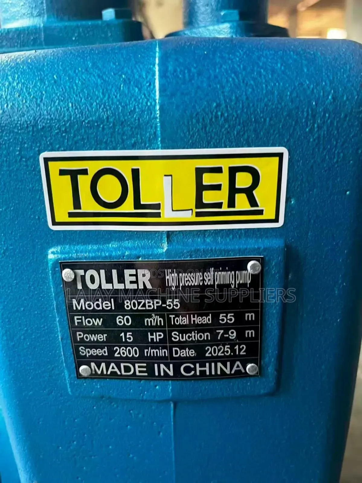 Toller Self Primming High Pressure Water Pump 55m