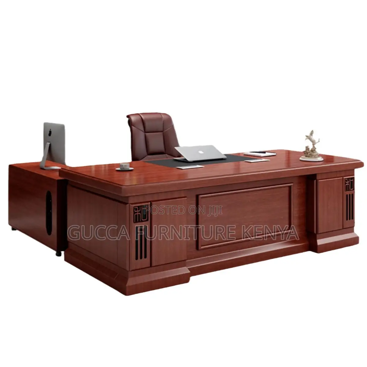 1.8m Mahogany Executive Manager's Desk