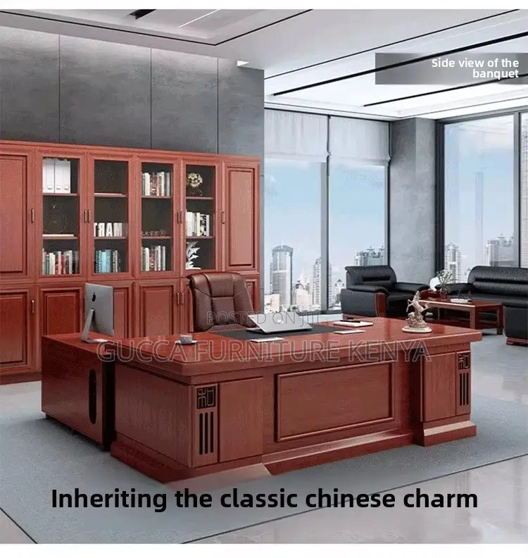 1.8m Mahogany Executive Manager's Desk