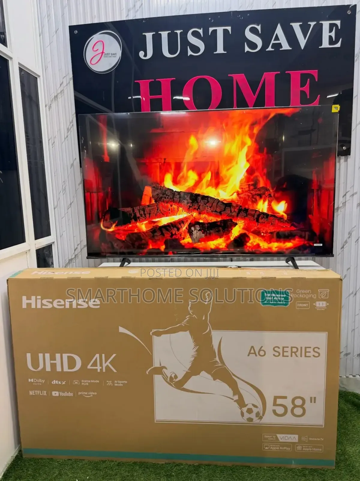 Hisense 58" 58a6n A6 Series Uhd Smart Frameless Tv Powered by Vidaa