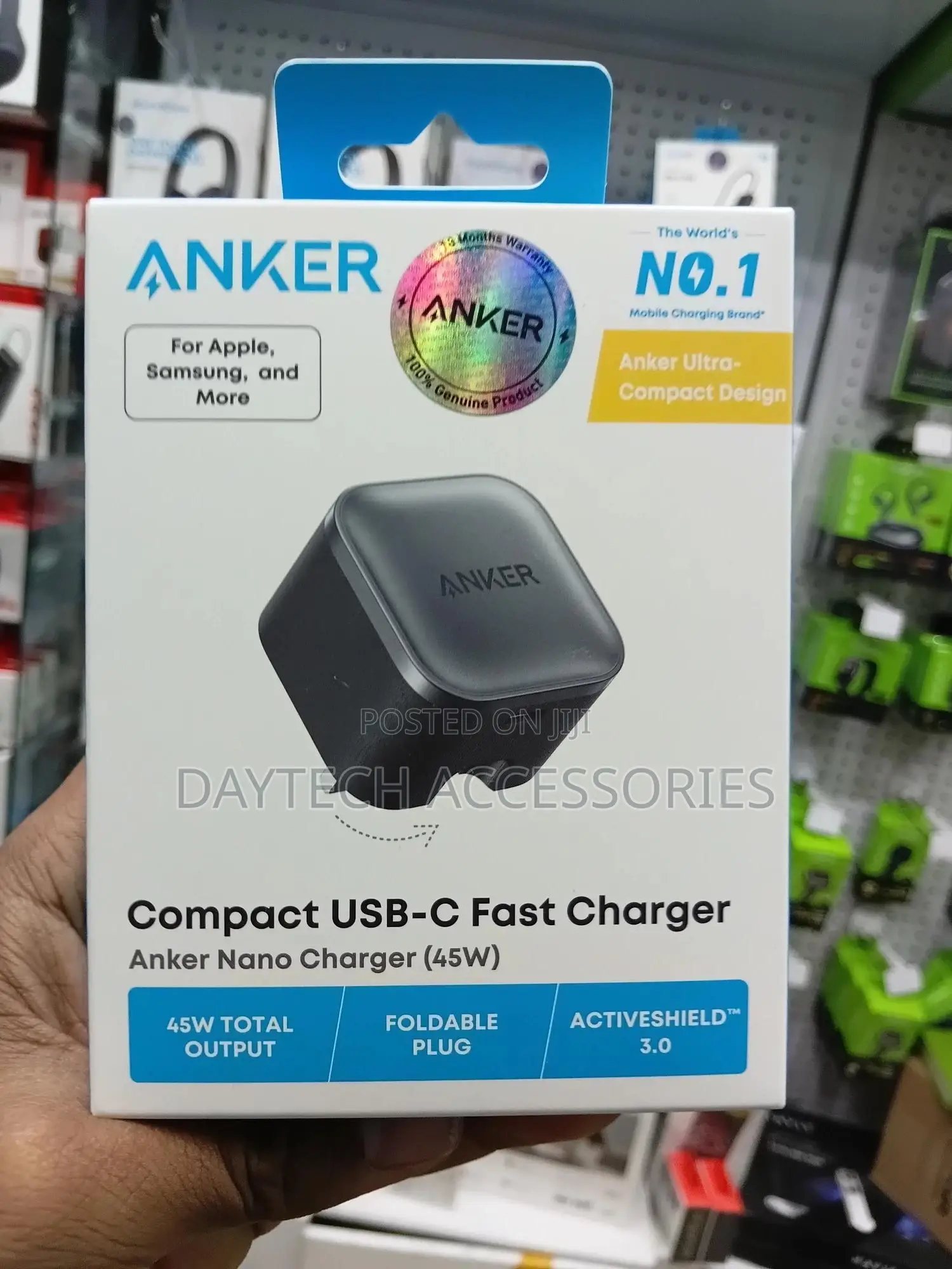 Anker Nano Usb C Foldable Charger 45w - Black