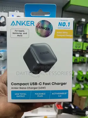 Anker Nano Usb C Foldable Charger 45w - Black