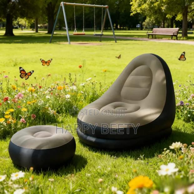 *Inflatable Deluxe Lounge Seat / Inflatable Seat With Foot Rest