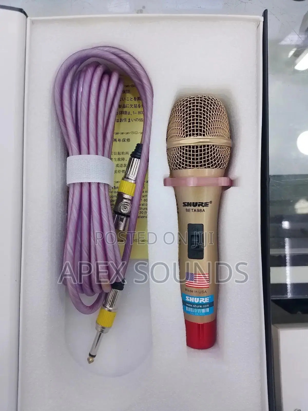 Shure Beta 98a Corded Mic