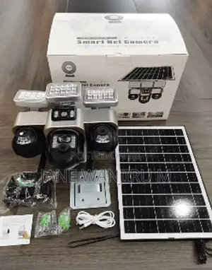 VTS 30 Triple Lens 4g Solar Powered Camera CCTV Camera With Lights