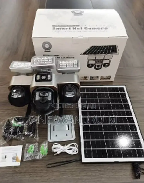 VTS 30 Triple Lens 4g Solar Powered Camera CCTV Camera With Lights