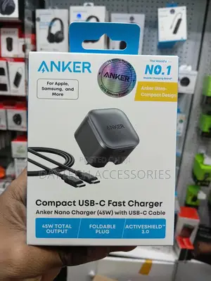 Anker Nano Charger (45w, With Usb-C Cable) – B2692k11 – Black