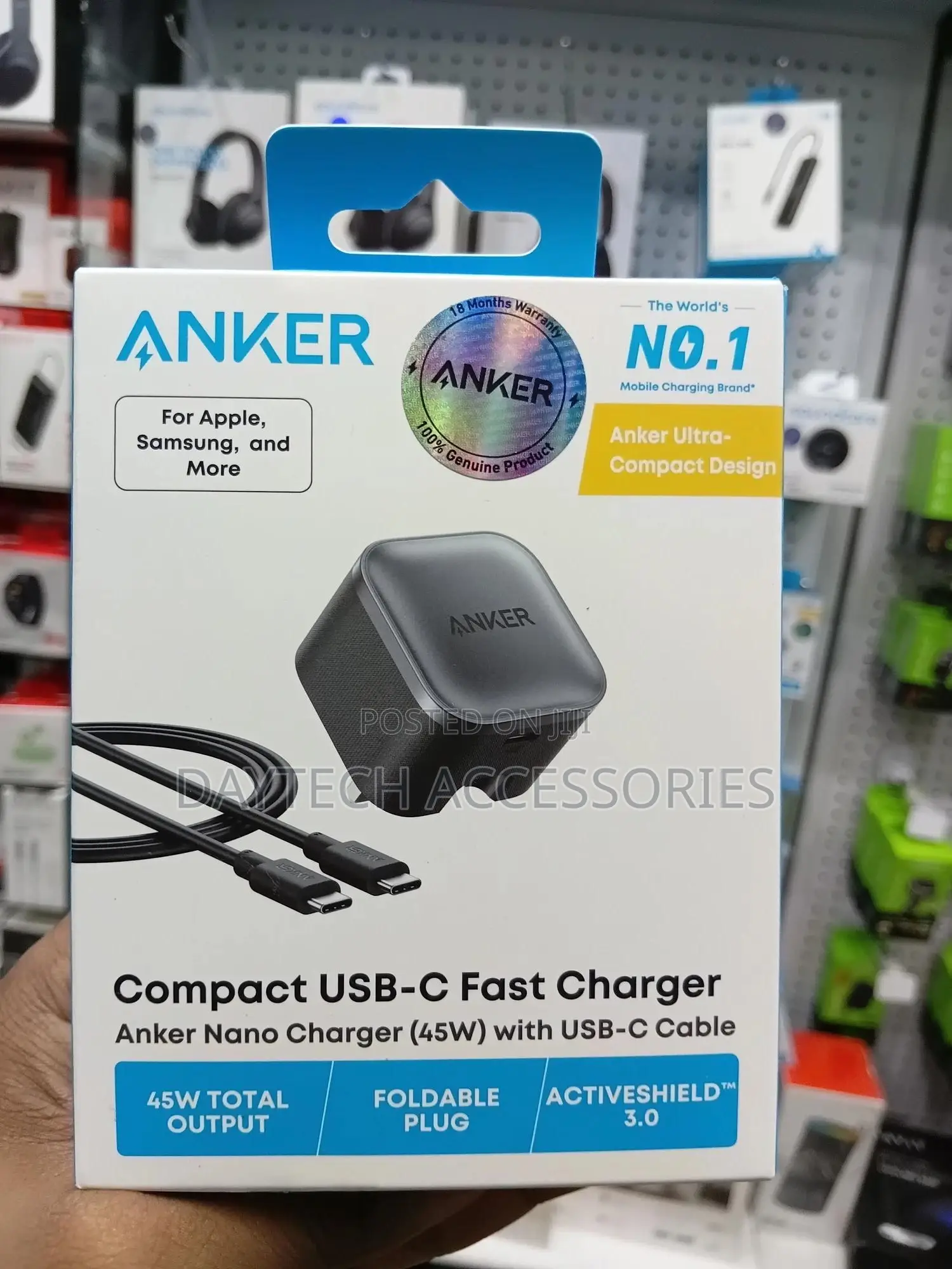 Anker Nano Charger 45w Usb C Fast Charger With Type C Cable 180cm