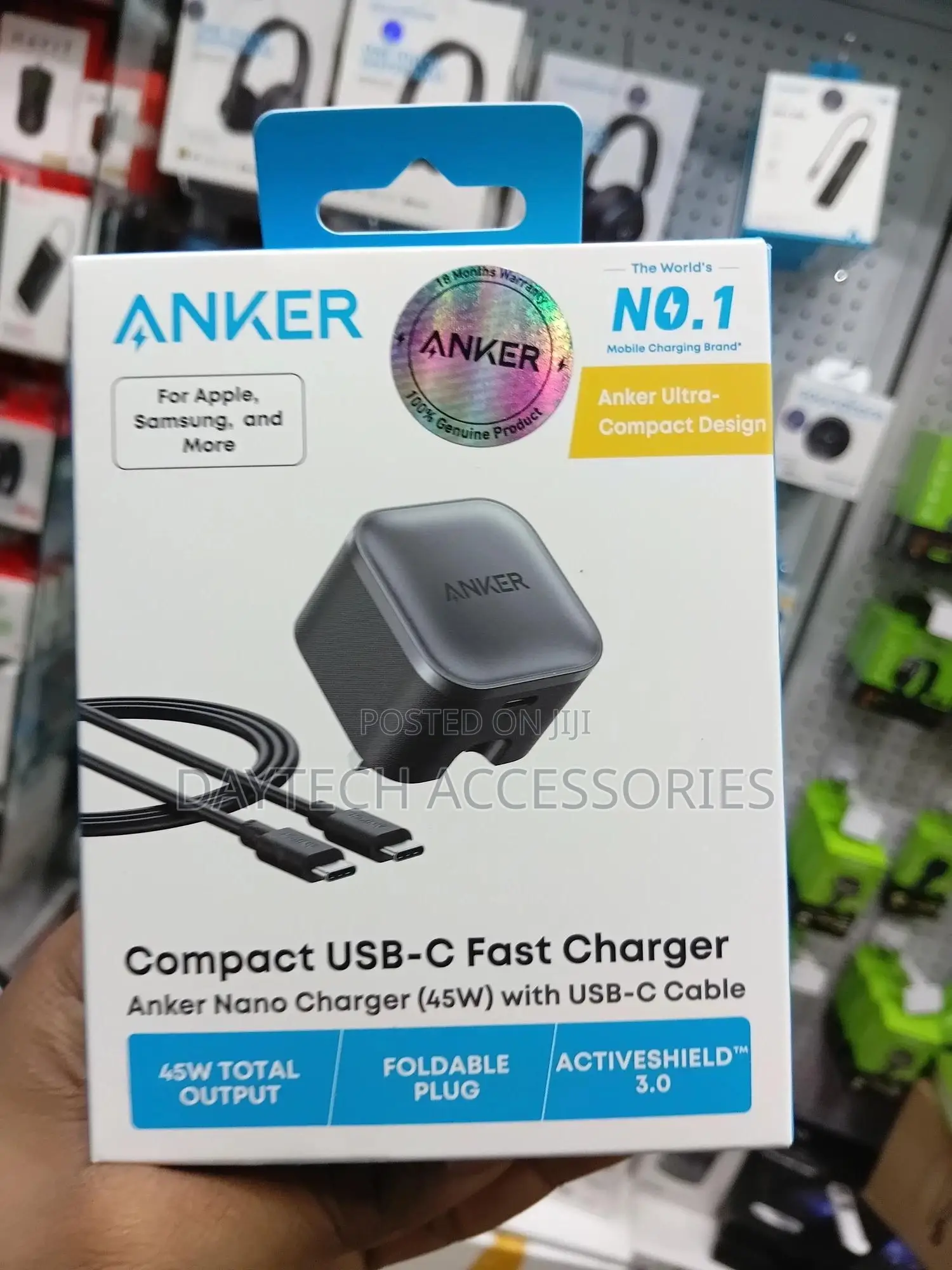 Anker Nano Charger 45w Usb C Fast Charger With Type C Cable 180cm