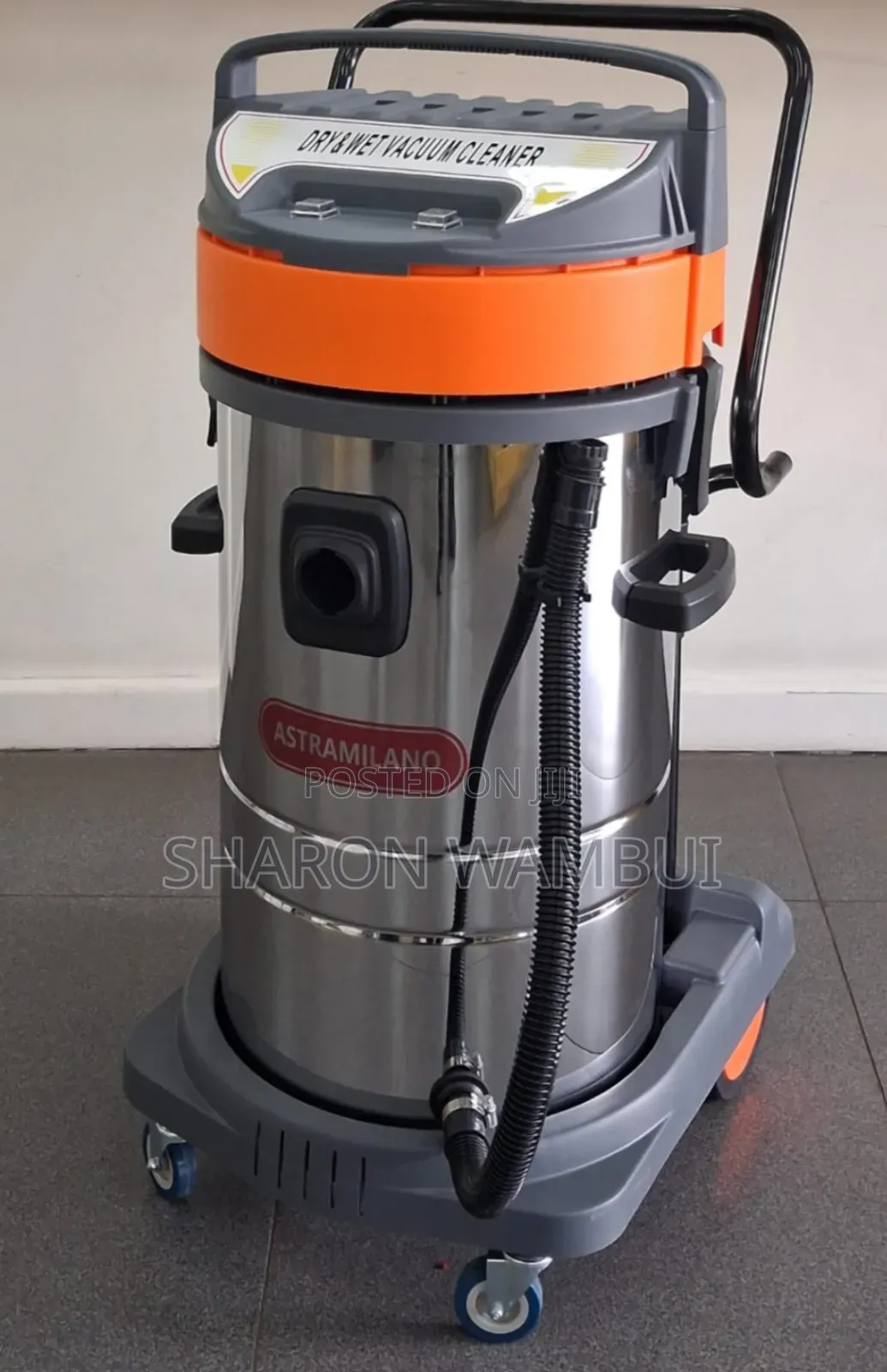 Astramilano Vacuum Cleaner Wet and Dry 100 Litres With 2 Switches