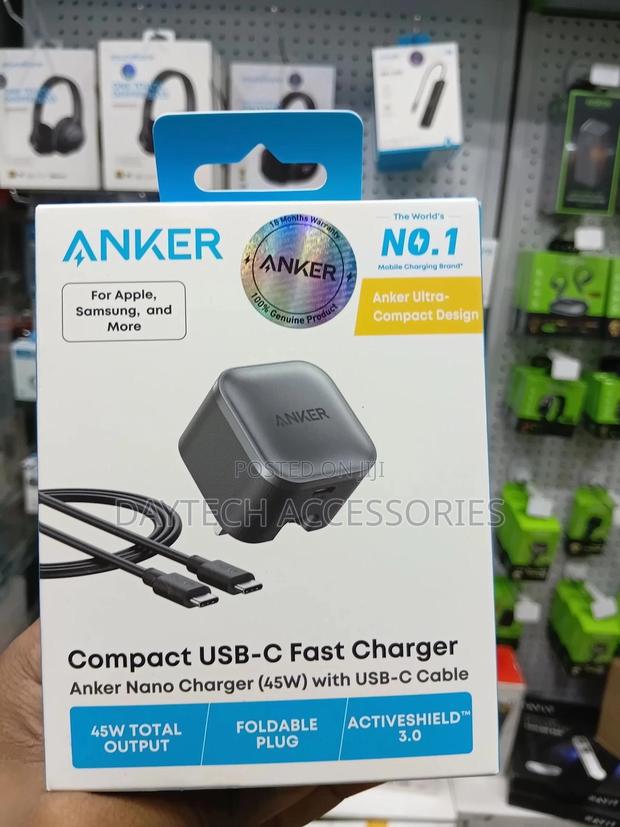 Anker Nano Charger (45w) With Usb-C to Usb-C Cable 1.8m - thumbnail 2
