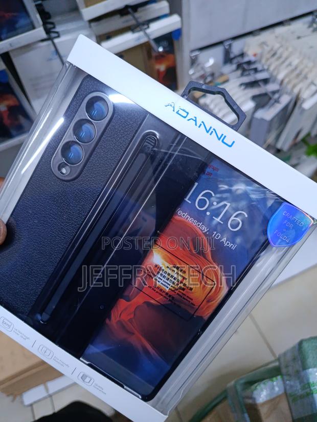 Gikal Leather Case With Stylus Pen Galaxy Z Fold 4 - thumbnail 2