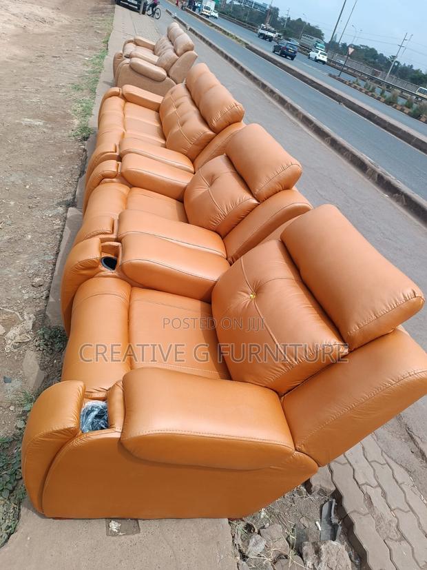 5-Seater Semi Recliner Sofa