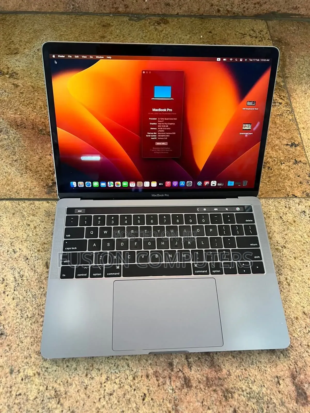 Laptop Apple MacBook 2019 16GB Intel Core i7 SSD 512GB