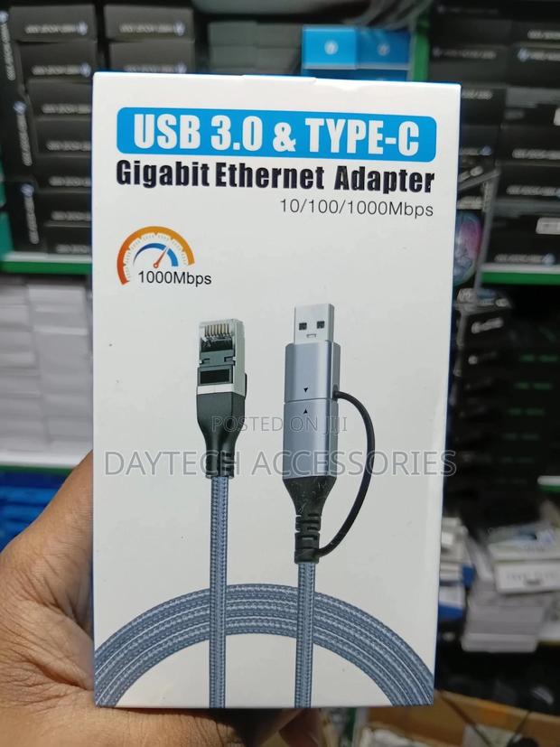 This Is a Usb 3.0 Type-C Gigabit Ethernet Adapter Cable 1.8m - thumbnail 2