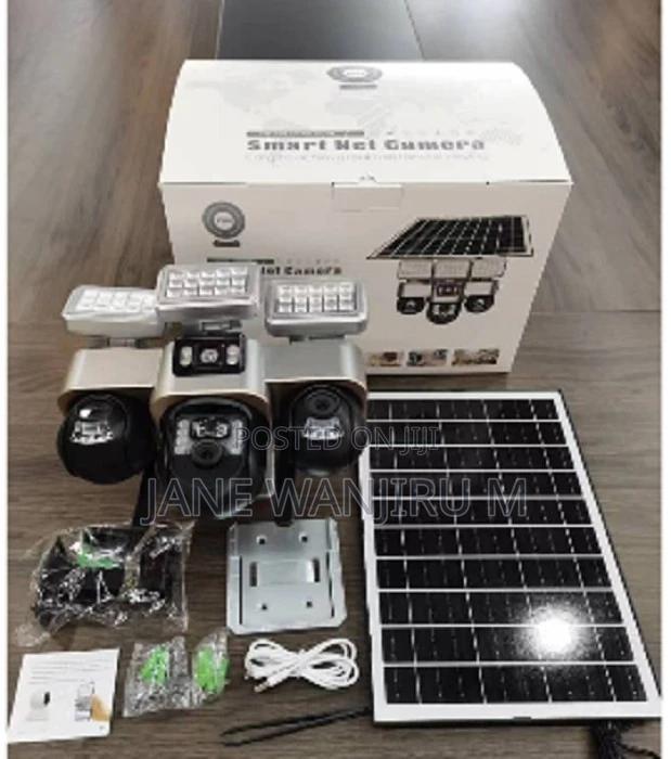 Vts30 V380pro Solar Powered Triple Lens Security Camera