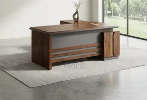 Modern L-Shaped Office Desk : Office 1.8m Executive Working Desk