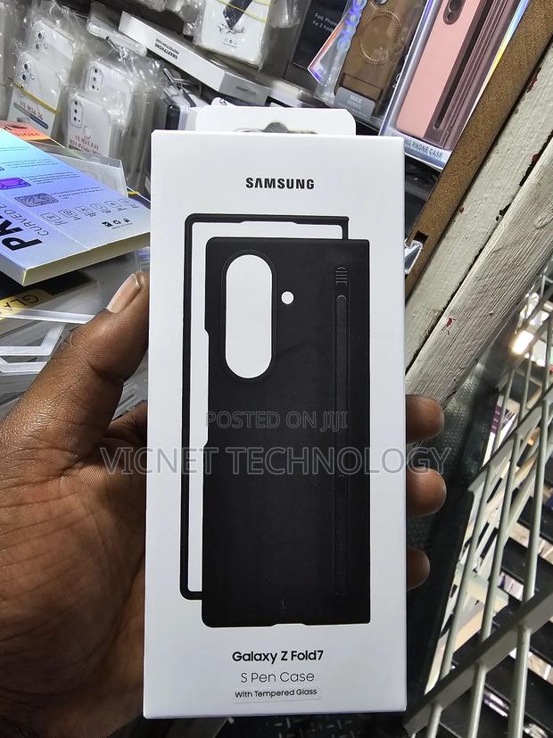Galaxy Z Fold 7 S Pen Case With Tempered Glass Protector
