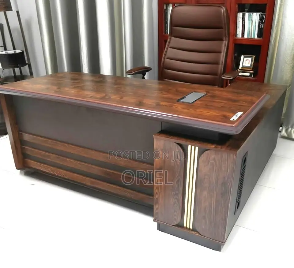 Modern L-Shaped Office Desk : Office 1.8m Executive Working Desk