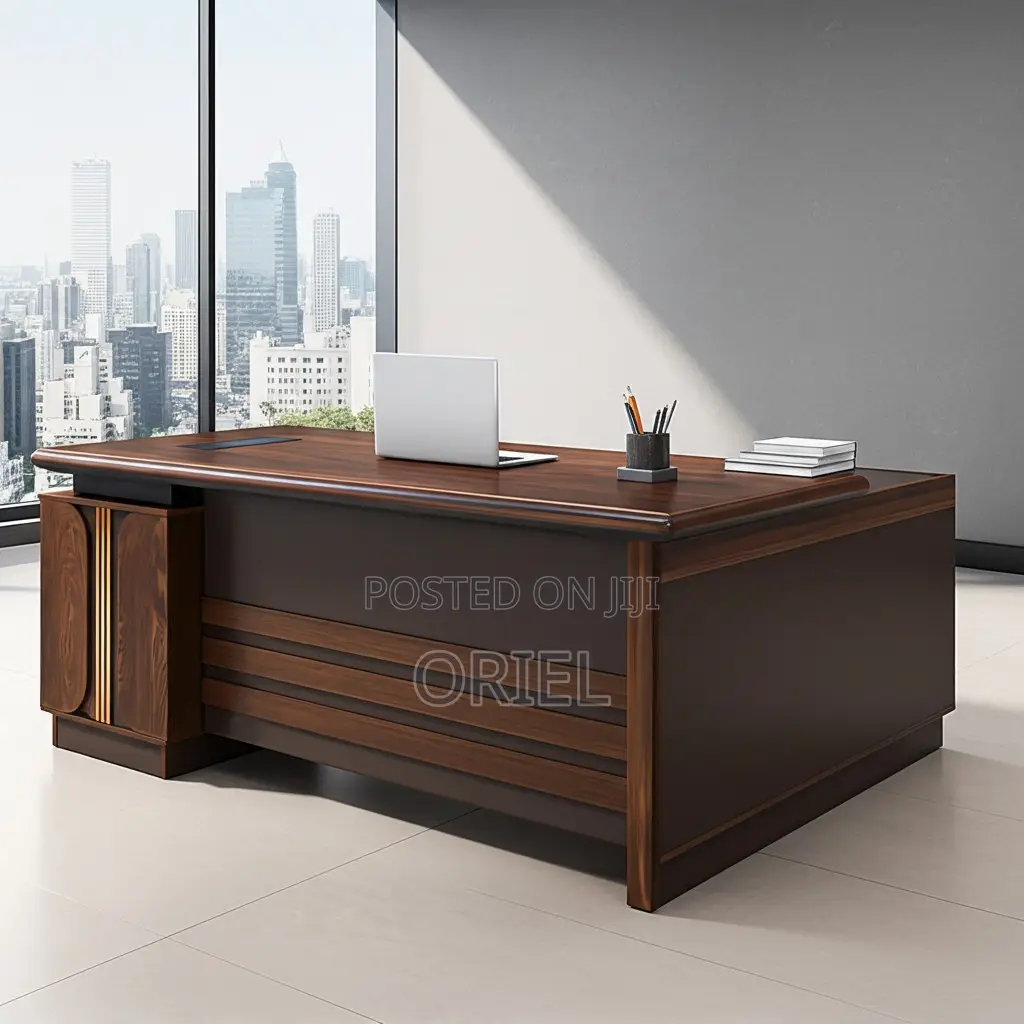 Modern L-Shaped Office Desk : Office 1.8m Executive Working Desk