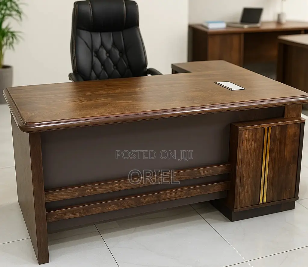Modern L-Shaped Office Desk : Office 1.8m Executive Working Desk