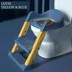 Kids Training Toilet Ladder Seat With PVC Cushion.