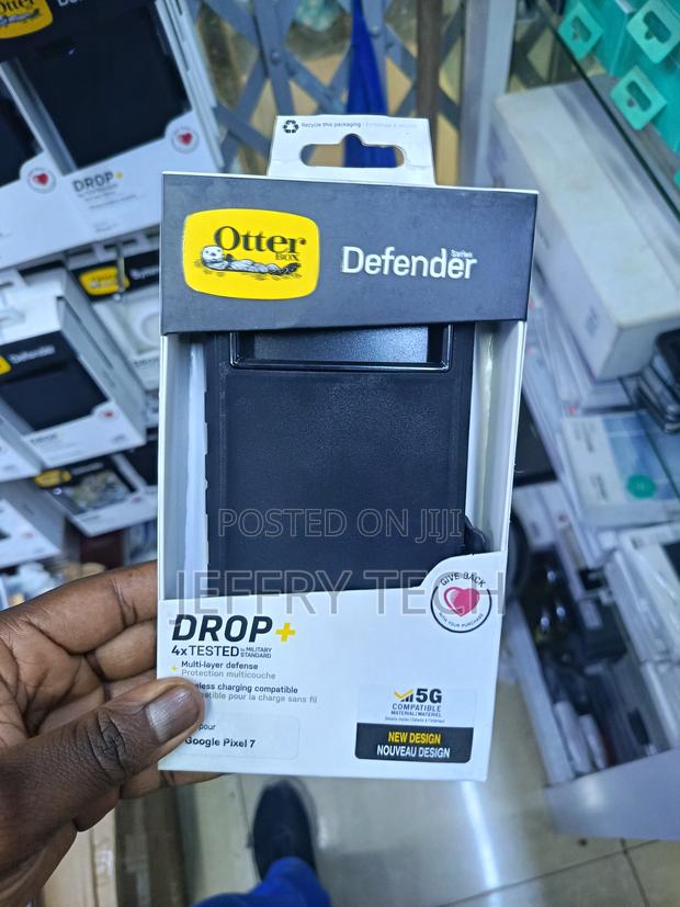 Lafeli Drop Proof Google Pixel 7 Otterbox Defender Series Black Case - main view