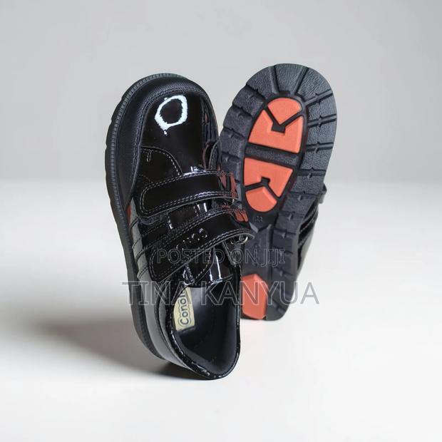 Back to School Conoli Shoes Wet Look With Double Velcro