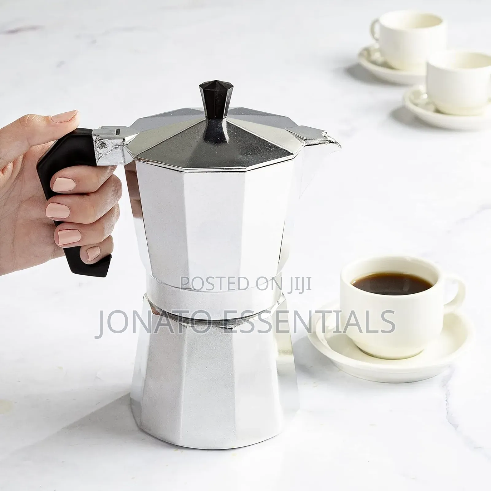 600ml Large Moka Pot Espresso Maker - 12 Cup Stovetop Mocha Pot