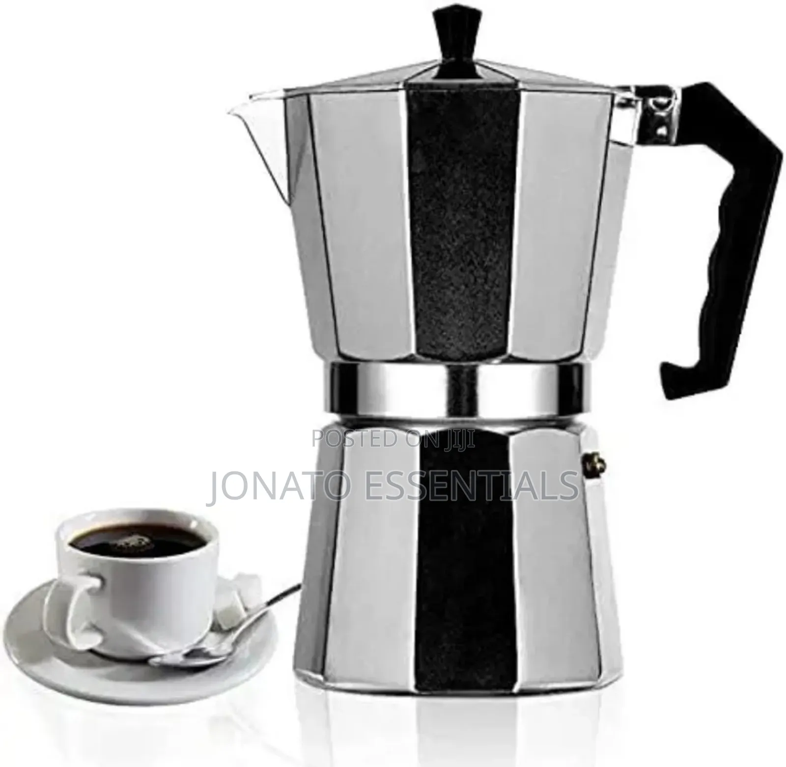 600ml Large Moka Pot Espresso Maker - 12 Cup Stovetop Mocha Pot