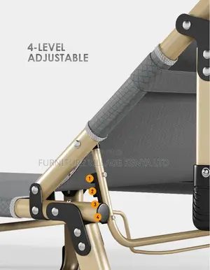 Outdoor Chair; Adjustable Foldable Portabl Bed for Ultimate Comfort