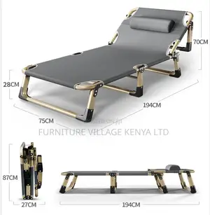 Outdoor Chair; Adjustable Foldable Portabl Bed for Ultimate Comfort