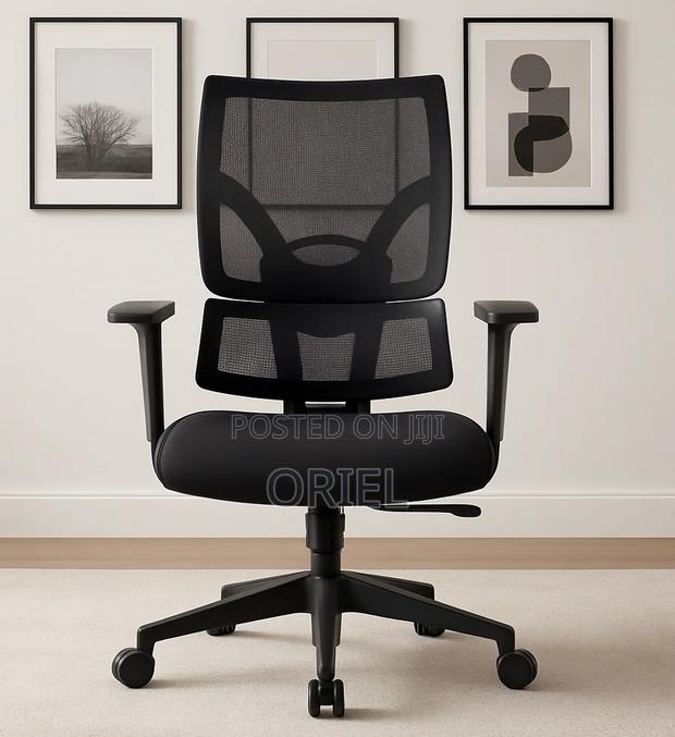 Modern Office Chair : Office Lumbar Support Swivel Mesh Chair