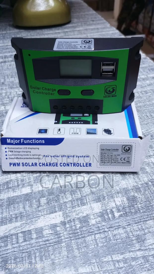 10a Solar Controller - main view