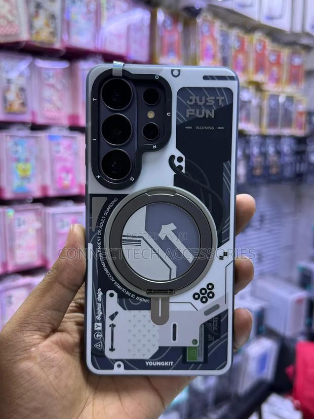 S26 Ultra Cyberpunk 360° Spin Magnetic Stand Case - main view