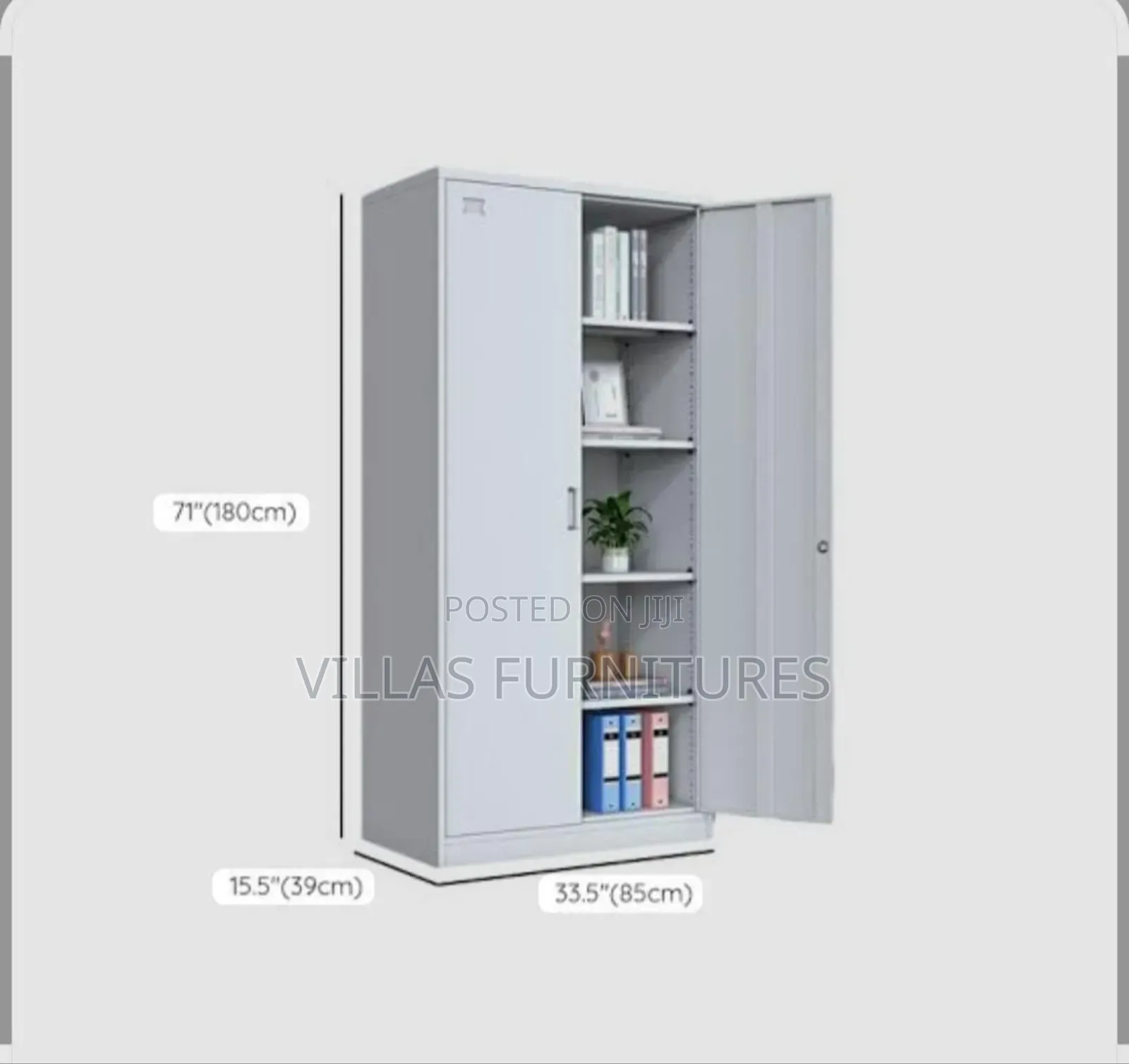 Professional Block 2 Door Cabinet for Offices