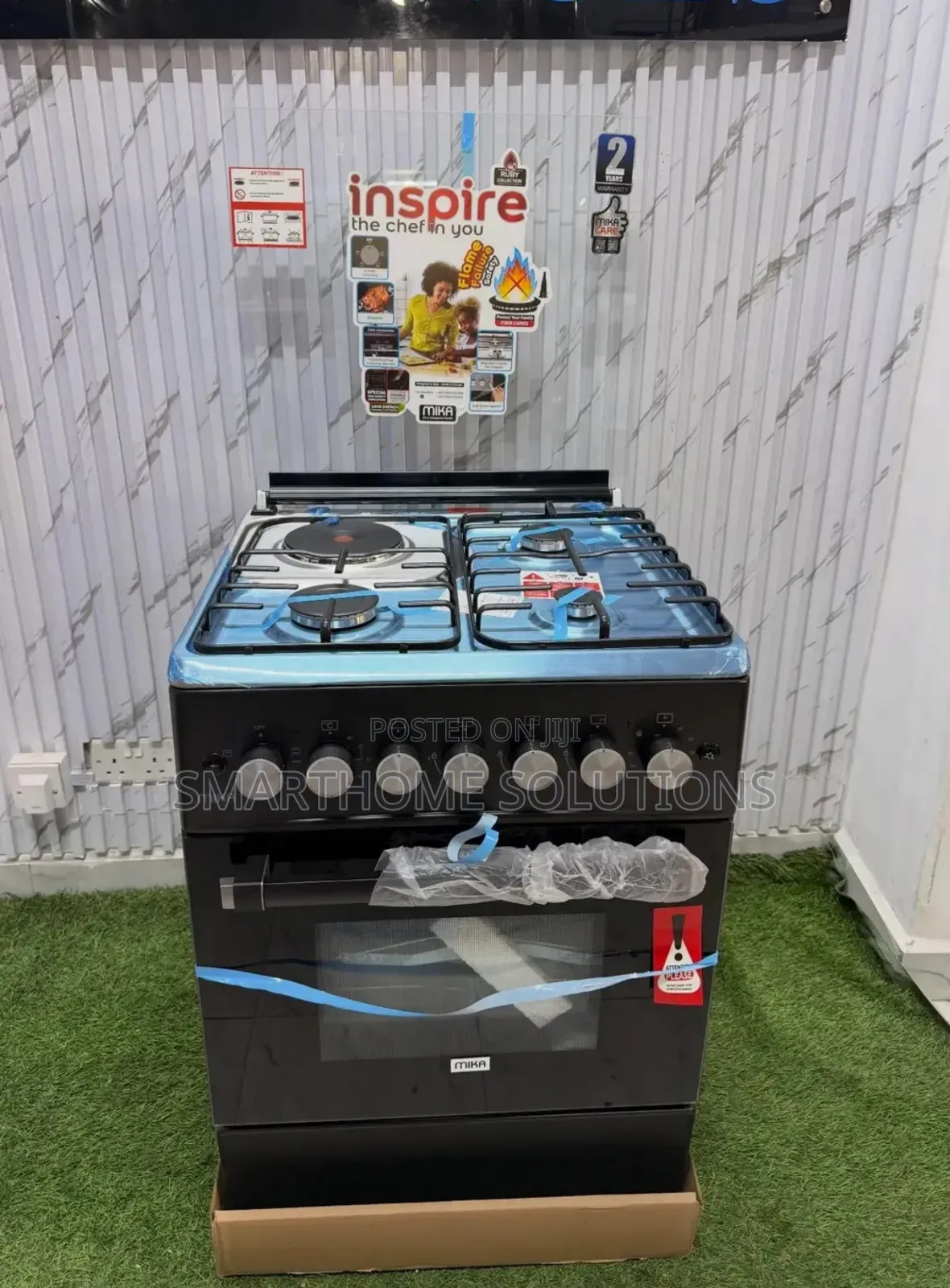 Mika Standing Cooker 58 X 58 3 Gas + 1electric Hotplate