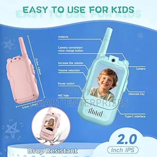 Video Walkie Talkies for Kids, Handheld 2 Pack Video Intercom - thumbnail 5