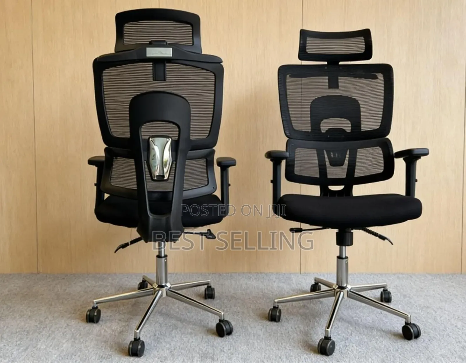 Black High Back Strong Office Chair