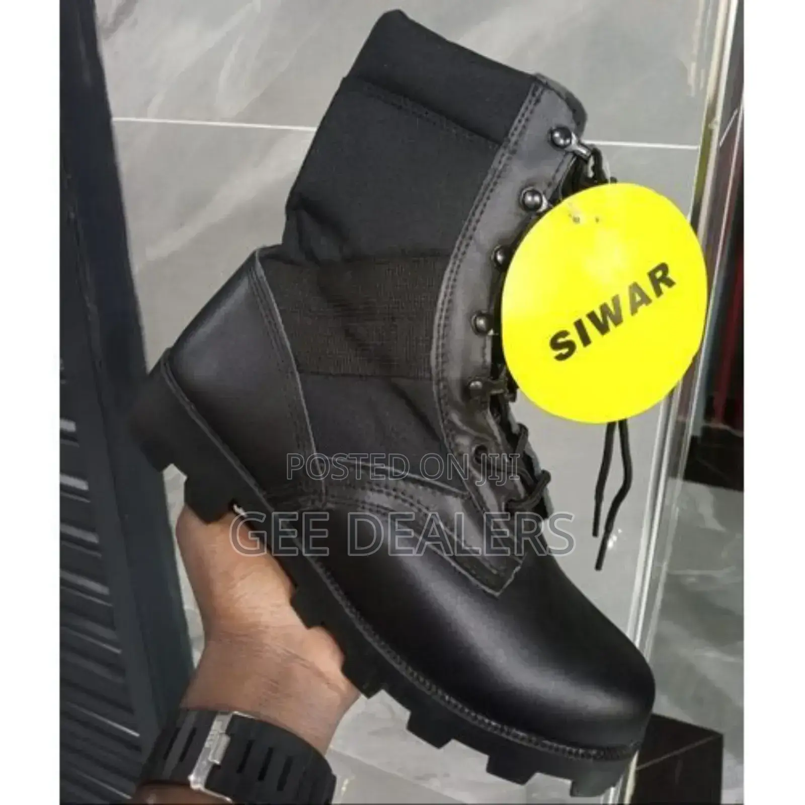 Black Siwar Boots, Black Military Tactical Boots,