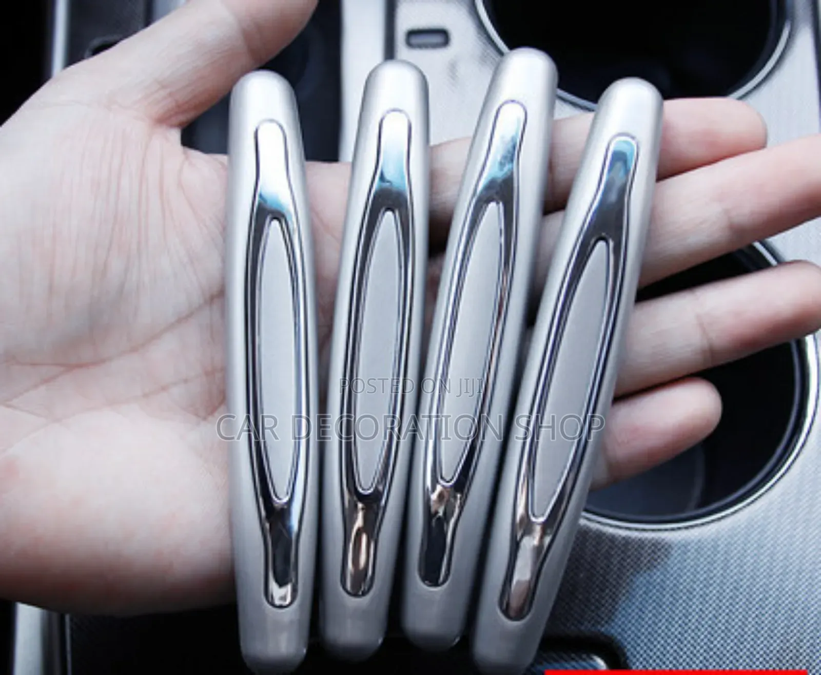 4pcs White Silver Door Protector Anti Collision Guards