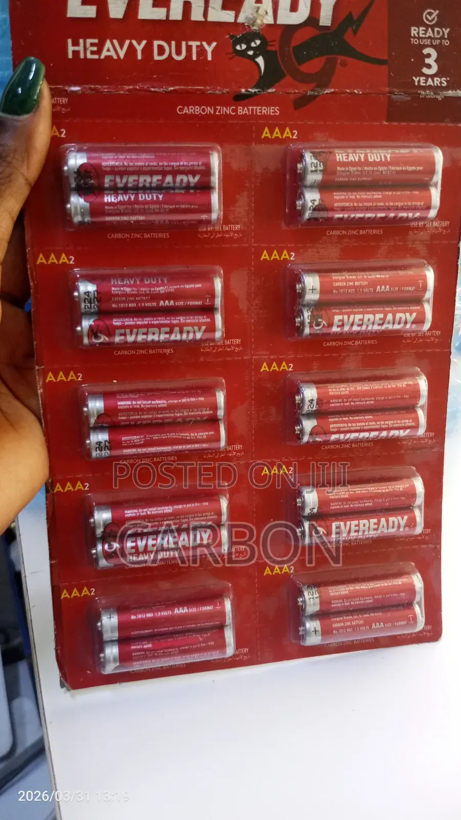 Triple A Eveready Batteries