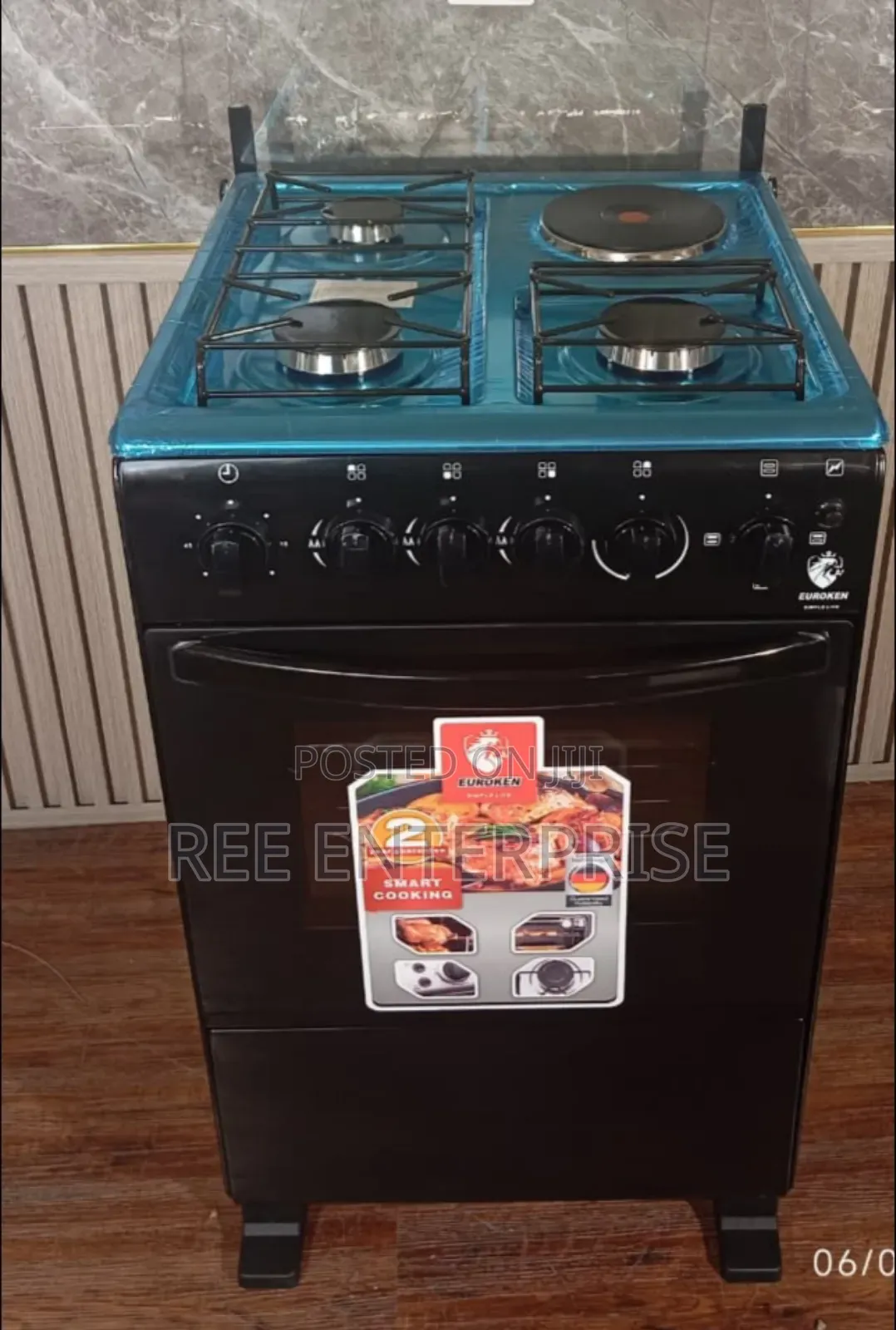*50×55 Euroken 3+1 Standing Cooker With Electric Oven Cooke