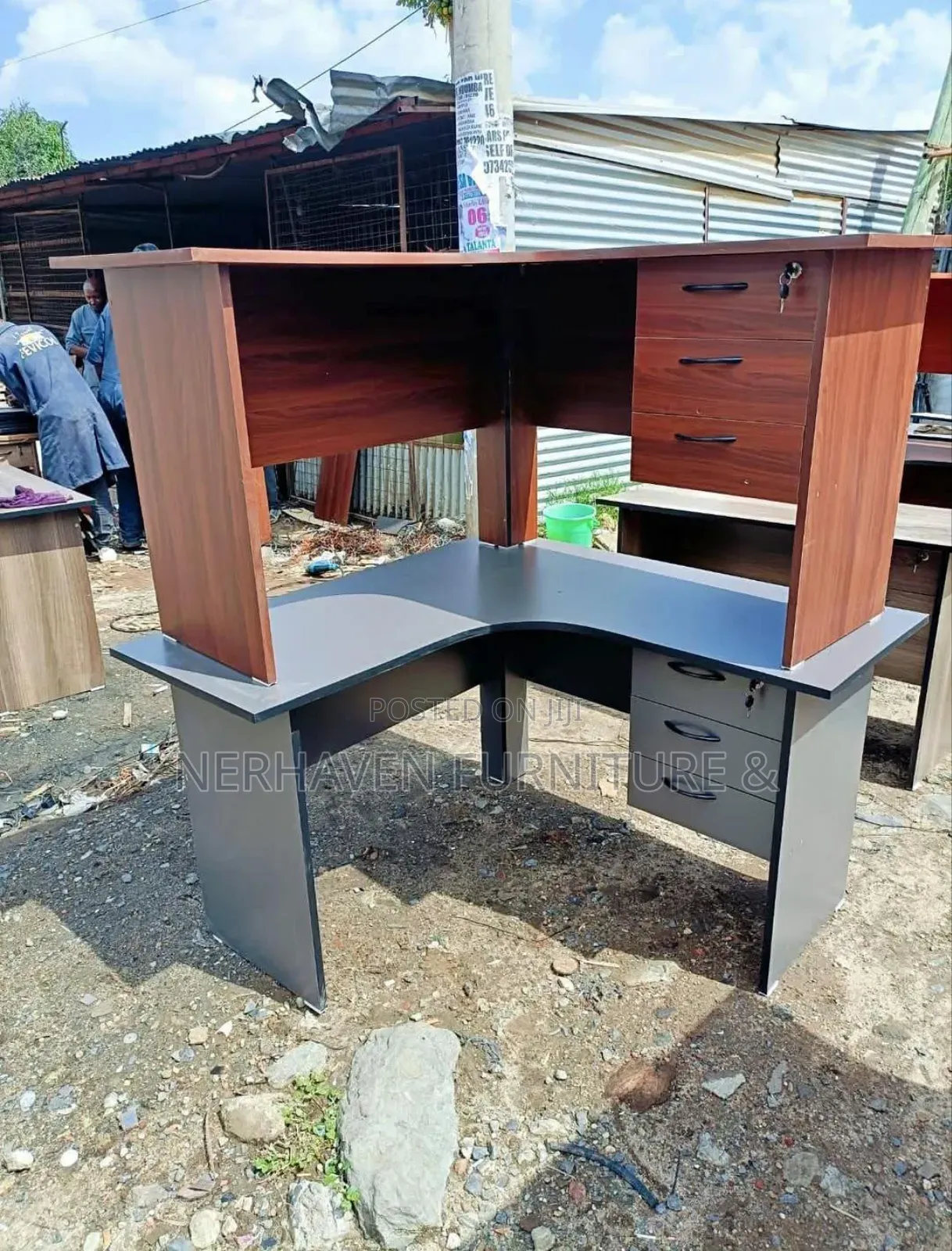 L Shape Office Desk – Spacious Workstation Desk