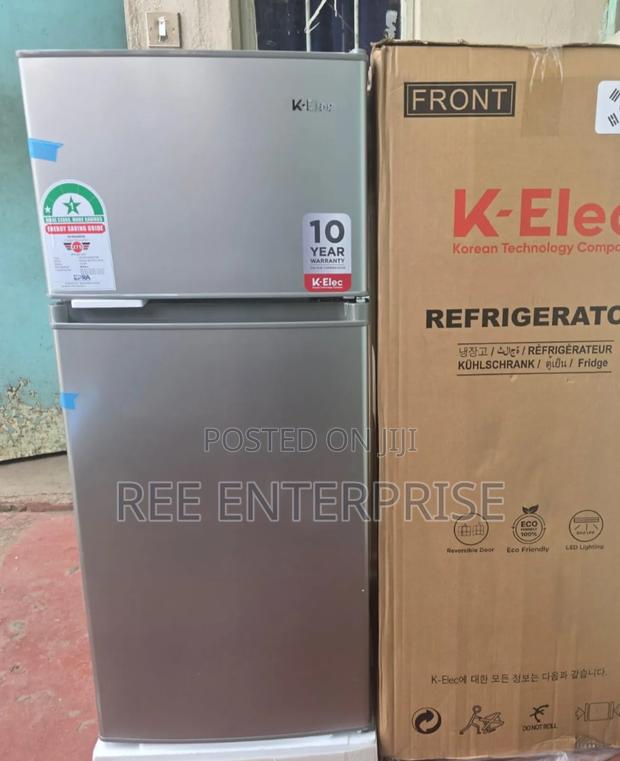 10 Years Warranty Klec 128 Litres Double Door Refrigerator