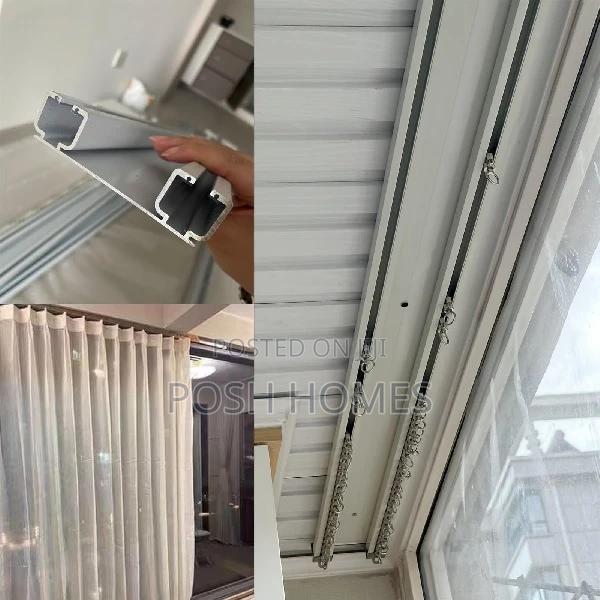 Straight Support Curtain Rails - main view